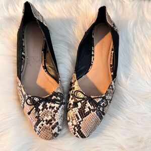 Zara snakeskin flats